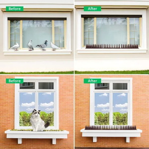 Piques répulsives pour chats d'intérieur et d'extérieur, répulsif pour petits oiseaux pour rebords de fenêtre et balcons - Product Image 6