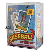 TCG Offre Spéciale étui de protection en acrylique transparent pour Topps Baseball/Football Wax Box 1980-1991 étui en acrylique étanche