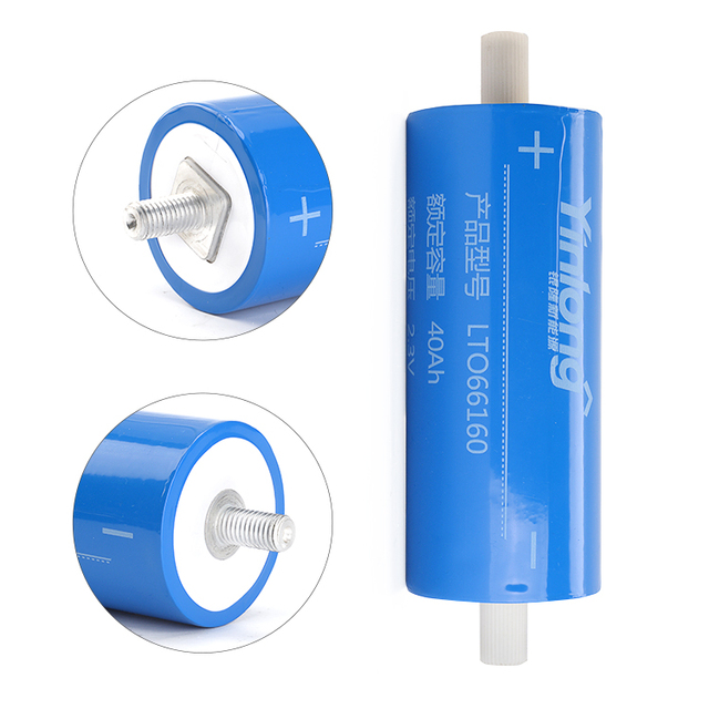 Deep Cycle 25000 Times Yinlong Grade a LTO Batteries 66160 2.3V 30Ah 35Ah 40Ah 45Ah 50AH 60AH Lithium Titanium Original Battery