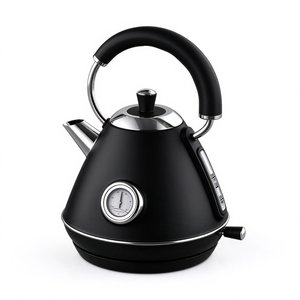 Bouilloire électrique rétro 1,0 L en acier inoxydable, bouilloire à eau à ébullition rapide avec indicateur LED pour la cuisine à domicile - Product Image 2