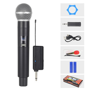 Microphone dynamique sans fil 2,4 G portable compatible multi-appareils avec haut-parleur karaoké <span class=keywords><strong>rechargeable</strong></span> Type-C pour fêtes à domicile - Product Image 2