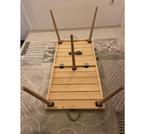 Umweltfreundlicher Multifunktionaler Holz-Geschenktisch Tragbarer Klassischer Picknicktisch Klappbarer Bemalter Wandhängender Tisch
