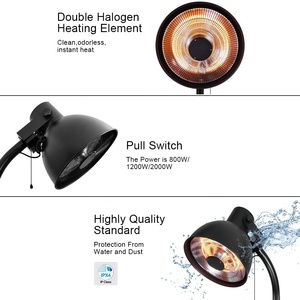 WIFI TUYA APP control 2000W chauffage de terrasse chauffages extérieurs électriques bon marché - Product Image 5