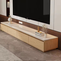 Console TV de luxe moderne pour salon, meuble bas pratique pour téléviseur et rangement quotidien avec application TV