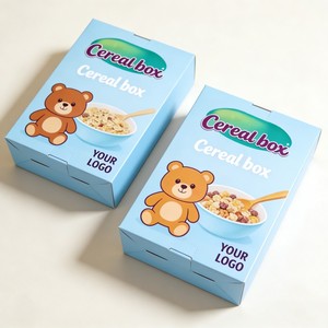 กล่องซีเรียลอาหารเช้าพิมพ์โลโก้ตามสั่ง กล่องบรรจุภัณฑ์อาหารซีเรียลแบบกระดาษแข็ง พิมพ์ดิจิทัล กล่องบรรจุภัณฑ์ผลิตภัณฑ์ข้าวโอ๊ตและโจ๊กแบบ<span class=keywords><strong>เปล่า</strong></span> - Product Image 3