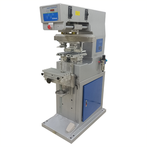 เครื่องพิมพ์แทมโป 2 สี สำหรับพิมพ์ฝาขวดพลาสติก ของอาลีบาบา ประเทศจีน เครื่องพิมพ์แบบแพด เครื่องพิมพ์แบบแร็กเก็ต เครื่องพิมพ์แทมโปกราฟิก - Product Image 1