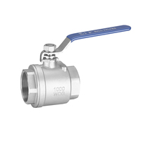 Robinet à boisseau sphérique manuel à commande manuelle en acier inoxydable 201, 2 pièces, pour eau et vapeur, haute pression 1/2 DN40, marque OEM XH