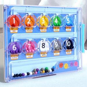 Wholesale Educational Fine Motor Skills Game Wooden Color Matching Learning Counting 4-6Y <b>Puzzle</b> Board Magnetic Number Maze - Product Image 3