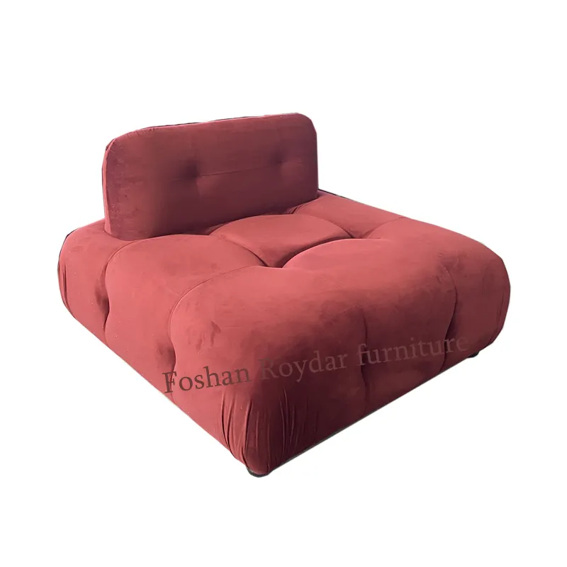 Personalizado Cor Modular Velvet Modern Living Room Lounge Sofá-cama Para Quarto