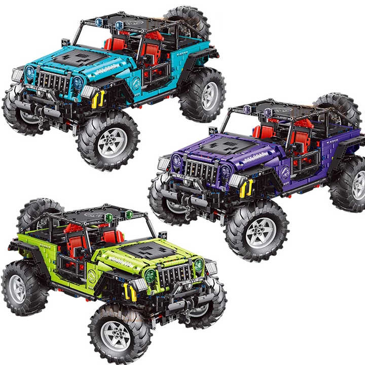 T5010 Building Blocks The 1:8 Colorful 2680PCS 4X4 Off Road SUV Car ...