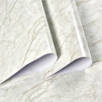 Offre Spéciale gros marbre feuille Art marbre vinyle Film cuisine plan de travail noir marbre vinyle Wrap avec colle pour comptoirs et mur