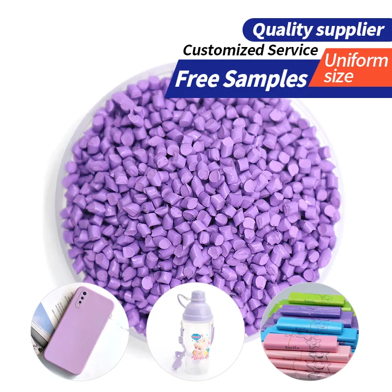 Tintes Masterbatch de Color púrpura, materiales de plástico