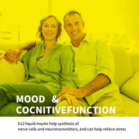 Gotas Líquidas de Vitamina B12 10000mcg en Oferta para un Sistema Nervioso Saludable, Gotas Líquidas de Folato, Calcio y Vitamina D3