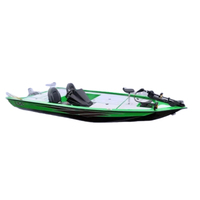 Bateau de pêche rapide à moteur électrique en alliage d'aluminium, alimenté par batterie, avec design de bateau à leurres, respectueux de l'environnement