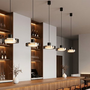 Lustre de style <span class=keywords><strong>scandinave</strong></span> minimaliste en fer pour hôtel, restaurant, <span class=keywords><strong>cuisine</strong></span>, <span class=keywords><strong>décoration</strong></span> de plafond, luminaires LED suspendus, <span class=keywords><strong>décoration</strong></span> intérieure - Product Image 2