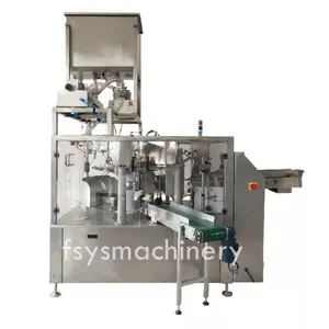 Coffee Powder, Flour, Matcha Powder, Sugar Rotary Doypack Premade Paper Bag Packaging Machine