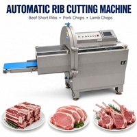 Machine industrielle automatique de découpe de viande avec os, pour bœuf, côtes de porc, agneau, trancheuse de portions, 210 coupes/min