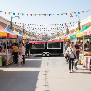 Remolque de Comida Refrigerado, Remolque de Cocina Remolcable, Remolque de Comida Personalizado, Remolque de Comida Cubana, Estructura de Tracción - Product Image 1