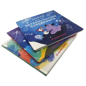 Custom Printing Book Easy English Story Book para a escola Crianças Crianças Capa dura Fantasia Arte Superfície Acabamento Trabalho Papel Placa Cor