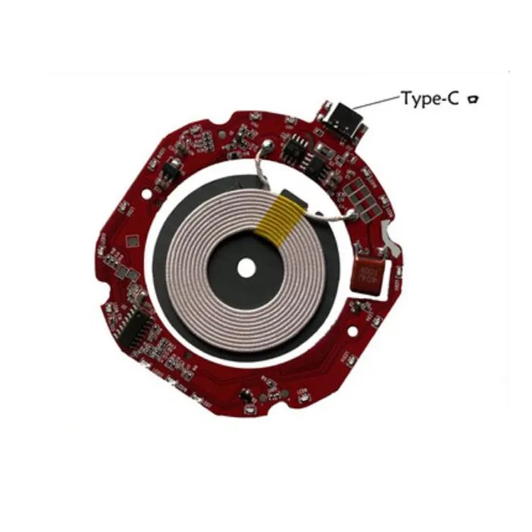 15W 12Vワイヤレス充電器PCBA送信機モジュール回路基板QI高速充電プログラム