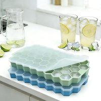 Moule à glaçons en silicone à 6 cavités, grand bac à glaçons en silicone souple pour whisky, jus, boissons, outil de fabrication de glace pour la cuisine