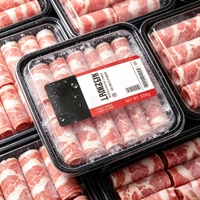 Rouleau d'étiquettes adhésives personnalisées imperméables pour aliments surgelés, étiquettes de qualité alimentaire pour saucisses, étiquettes d'emballage pour aliments réfrigérés