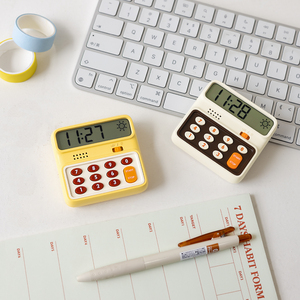 Mini estudiantes Pomodoro temporizadores Mini <span class=keywords><strong>10</strong></span> minutos cuenta regresiva temporizador pequeño Amarillo Blanco Fitness gimnasio temporizador reloj - Product Image 3