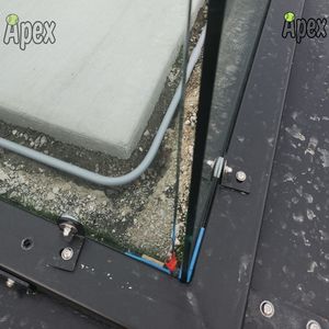 Terrain de padel panoramique APEX 100*100*4mm sans coins, partout dans le monde, avec double revêtement en poudre, mélange de zinc - Product Image 6