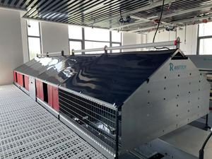 Thời tiết tự động gà làm tổ hộp 24 lỗ CuộN đi trứng hệ thống thu thập cho gia cầm trang trại - Product Image 5