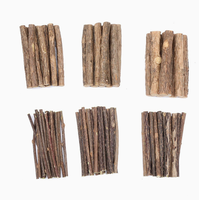 Bâtonnets à mâcher en bois naturel mélangé pour chats, lapins, cochons d'Inde, chinchillas, hamsters, rats et autres petits animaux