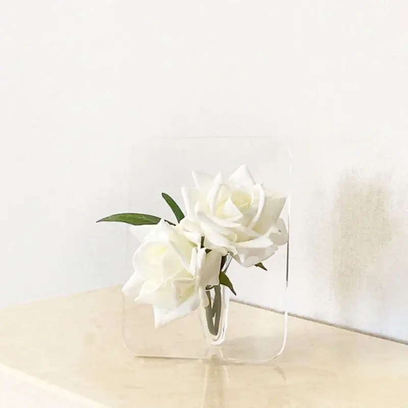 Masa dekor ev dekor akrilik vazo modern ekici tencere çiçek tasarımcı vazo
