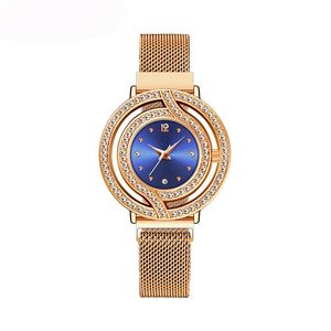 Reloj de Lujo con Diamantes de Imitación, Estilo Moderno 2026, Resistente al Agua, Cierre Magnético, para Mujer - Product Image 4