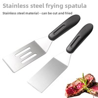 Spatule de service mini en acier inoxydable antiadhésive et résistante à la chaleur pour grillades, cuisson, pâtisserie, barbecue et teppanyaki