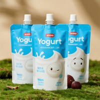 Pochettes Personnalisées Imprimées Pour Boissons et Liquides Alimentaires Avec Bec Verseur, Pochette Doypack Avec Bec Pour Boissons, Jus, Yaourt
