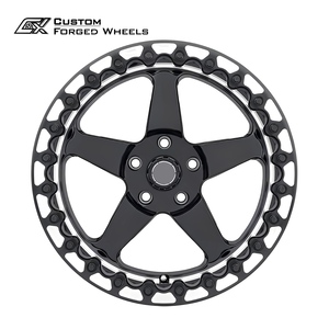 ล้อแม็กซ์ Beadlock ขนาด 17 18 นิ้ว 17x11 5x114.3 5 รู สีดำเงา ลาย 5 ก้าน สำหรับรถมัสแตง - Product Image 2