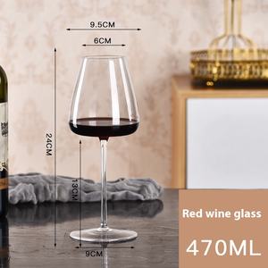 Verre à vin rouge moderne fait à la main à fond plat en cristal ultra fin pour la restauration fine et les hôtels - Product Image 6