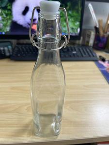 Di alta qualità 250ml 500ml 750ml 1000ml quadrato a prova di perdite sigillato bottiglia di vetro a scatto per bevande succo di birra vino - Product Image 4