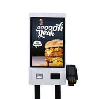 Kiosco de Pago Táctil de Escritorio de 21.5/24/27/32 Pulgadas, Pantalla para Pedidos de Comida Rápida, Máquina Expendedora, Kiosco de Autoservicio, Windows/Android