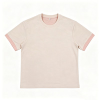 T-shirt pour homme en tissu Air Layer, coupe ample, 56,6% polyester, 43,4% coton, 230 g/m², bicolore