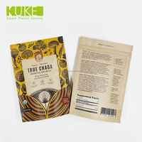 Emballage de matériaux écologiques biodégradables à impression personnalisée Pochette debout à fermeture éclair Sac en papier compostable
