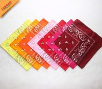Bandana kustom cetak Logo Anda sendiri dengan Bandana sutra poliester persegi Logo