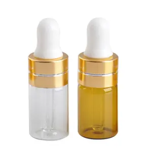 10 Stück 3ml/5ml Nachfüllbarer Mini-Tropf flasche aus leerem Glas Travel Aroma therapy Liquid Dispenser für ätherisches Öl