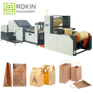 Rokin mini saco de papel personalização de alta qualidade, máquina