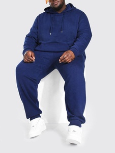 Survêtements de sport de couleur bleu marine, survêtements décontractés d'hiver de haute qualité bon marché pour hommes, fabriqués sur mesure en molleton de coton pour adultes - Product Image 3