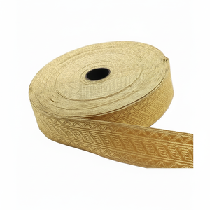 Ruban professionnel de luxe en tissu brodé à la main de haute qualité avec fil de bullion, pour uniformes napoléoniens et logos personnalisés - Product Image 1