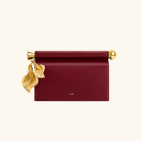 Tas Wanita Jwpei Lady Flower Dekoratif dengan Kancing Magnet, Aksen Logam, Desainer, untuk Tampilan Formal/Kasual, Semua Musim