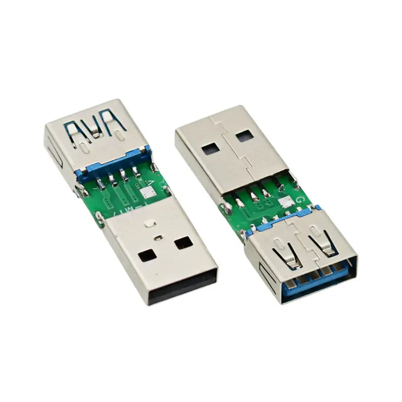 KDS através do furo USB um adaptador macho para fêmea 2.0 AM para 3.0 AF conector USB 3.0 receptáculo para plug conversor M17 4 pinos 9 pinos