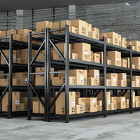 Étagère de stockage en acier à 5 niveaux Récupération automatisée Rayonnage d'entrepôt industriel avec une grande capacité de charge pour les pièces détachées automobiles