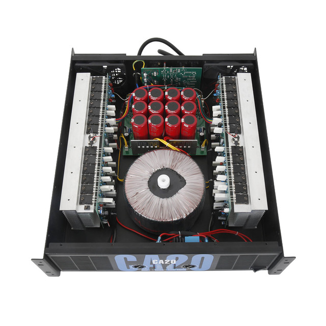 XIY CA20 Hot Selling Professional 2 Channel 950W*2 4 Ohm Metal Power Amplifier Audio Equipment