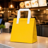 Sac isotherme non tissé personnalisé avec impression OEM pour la livraison de nourriture, de café et de boissons, jetable